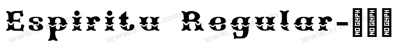 Espiritu Regular字体转换
